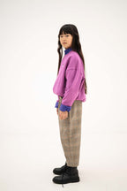 Sweat Cozydrop Violet Coupe Oversize Repose AMS - look profil