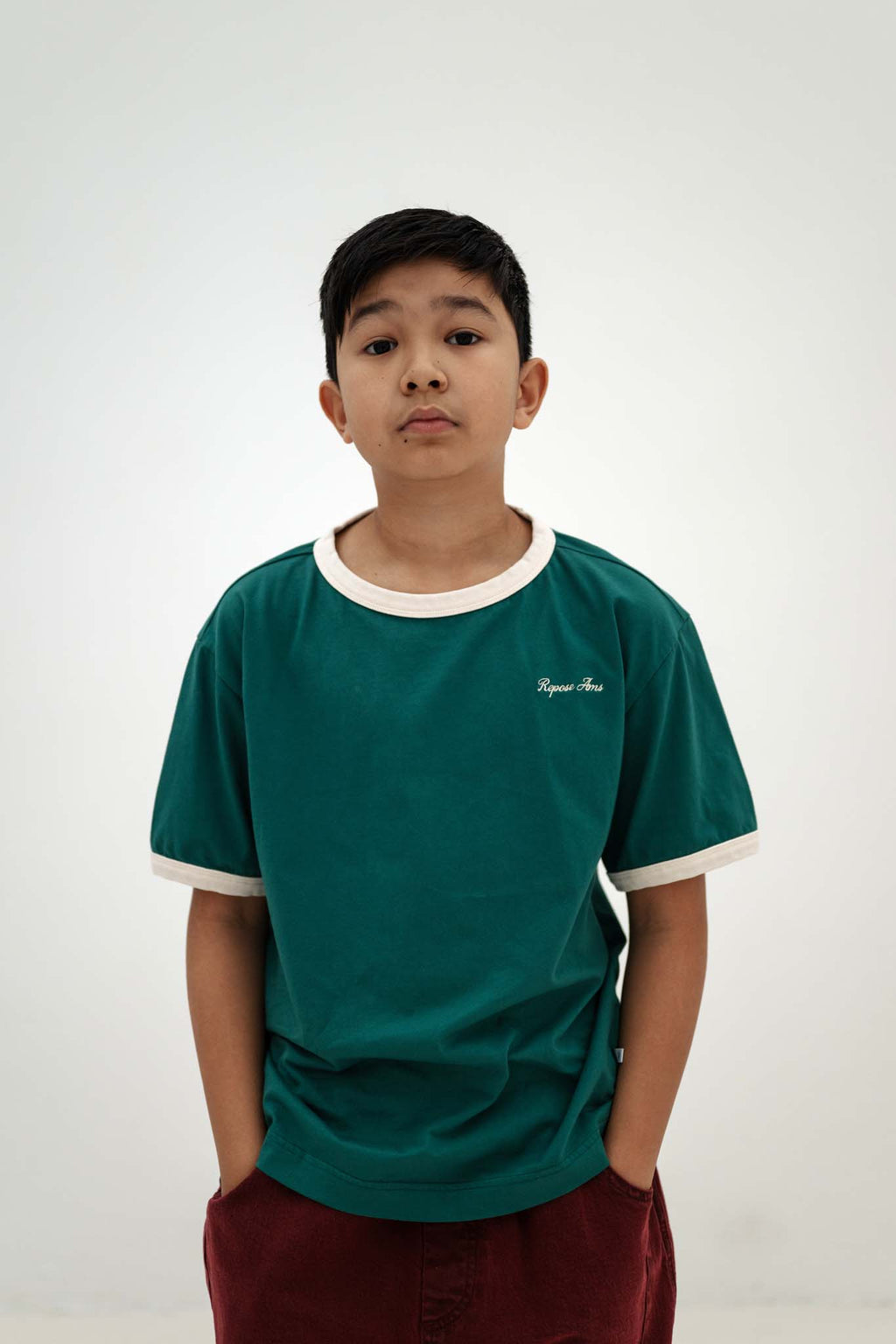 T-shirt Vert Repose AMS - look