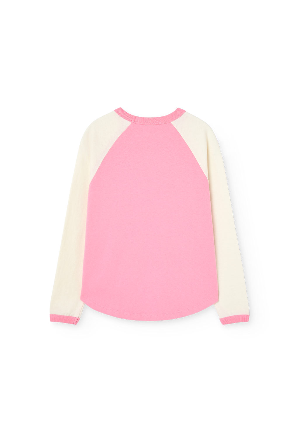 T-shirt manches longues ecru/rose ANTEATER The Animals Observatory pour enfant – vue 4