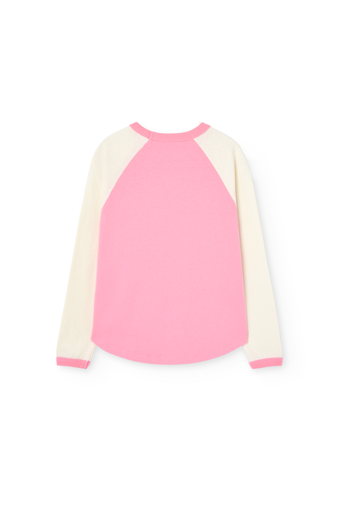 T-shirt manches longues ecru/rose ANTEATER The Animals Observatory pour enfant – vue 4