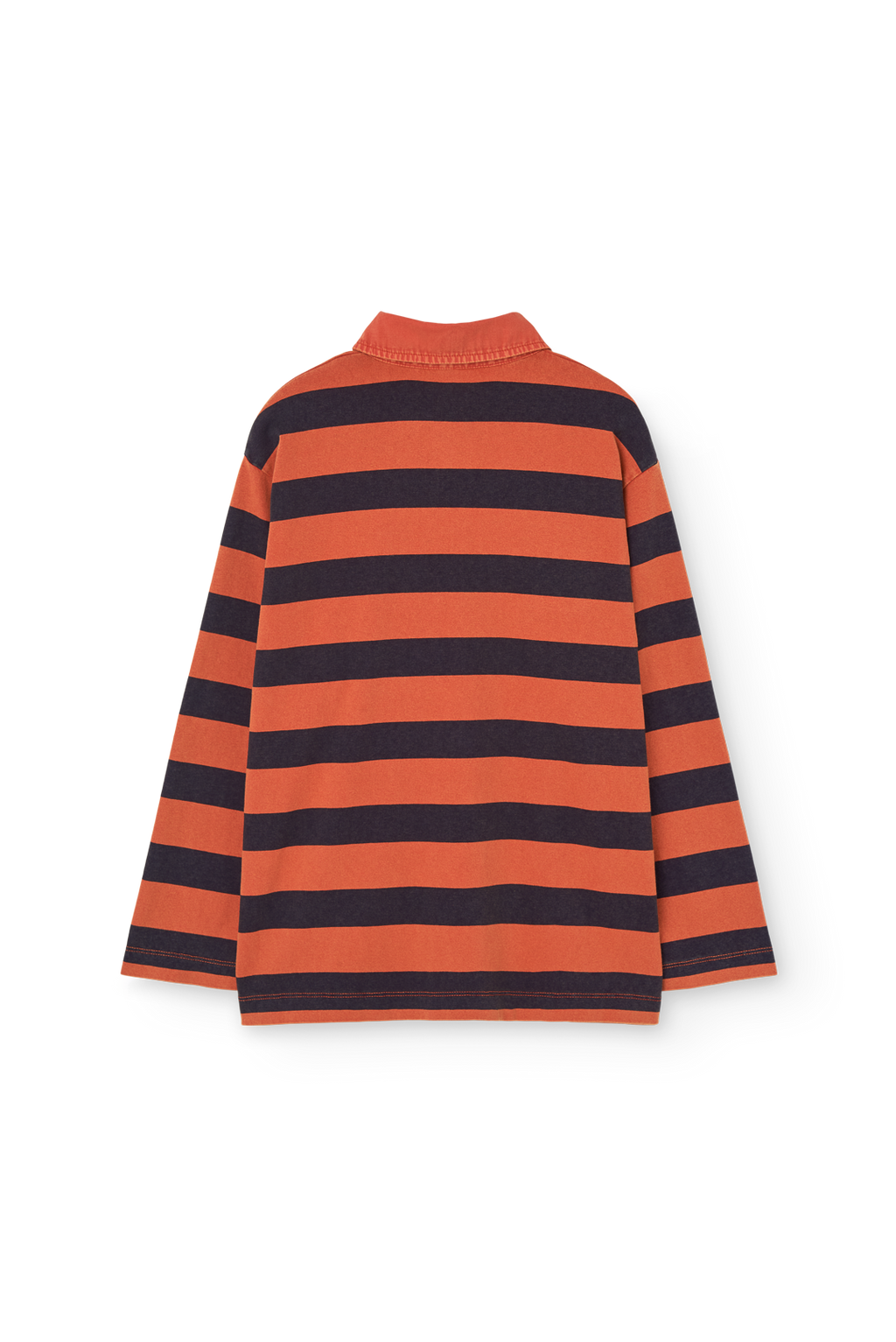 Polo rayé orange et brun LIONFISH The Animals Observatory pour enfant – vue 4