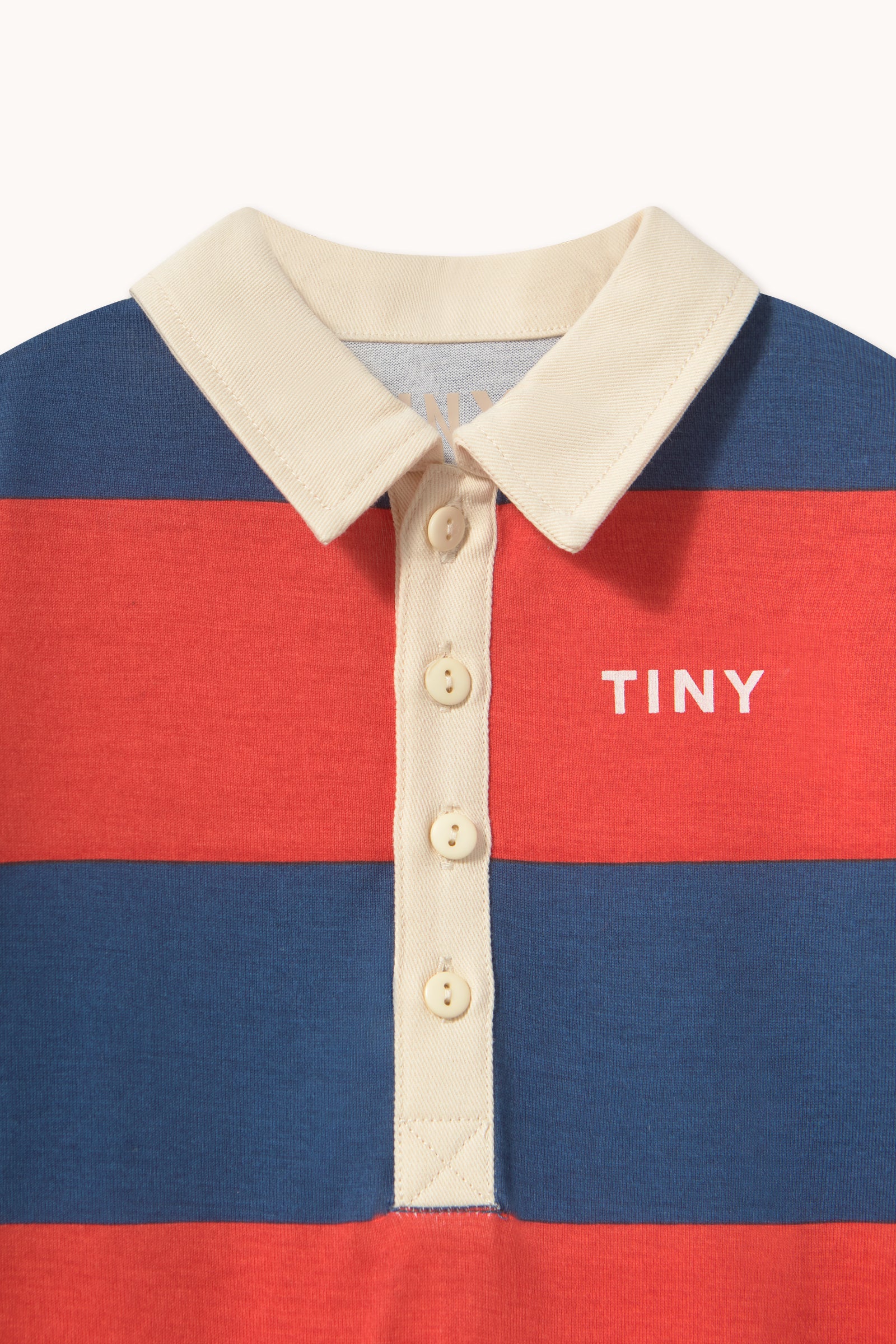 Combinaison Bébé Polo Rayée Rouge — Little Dudes