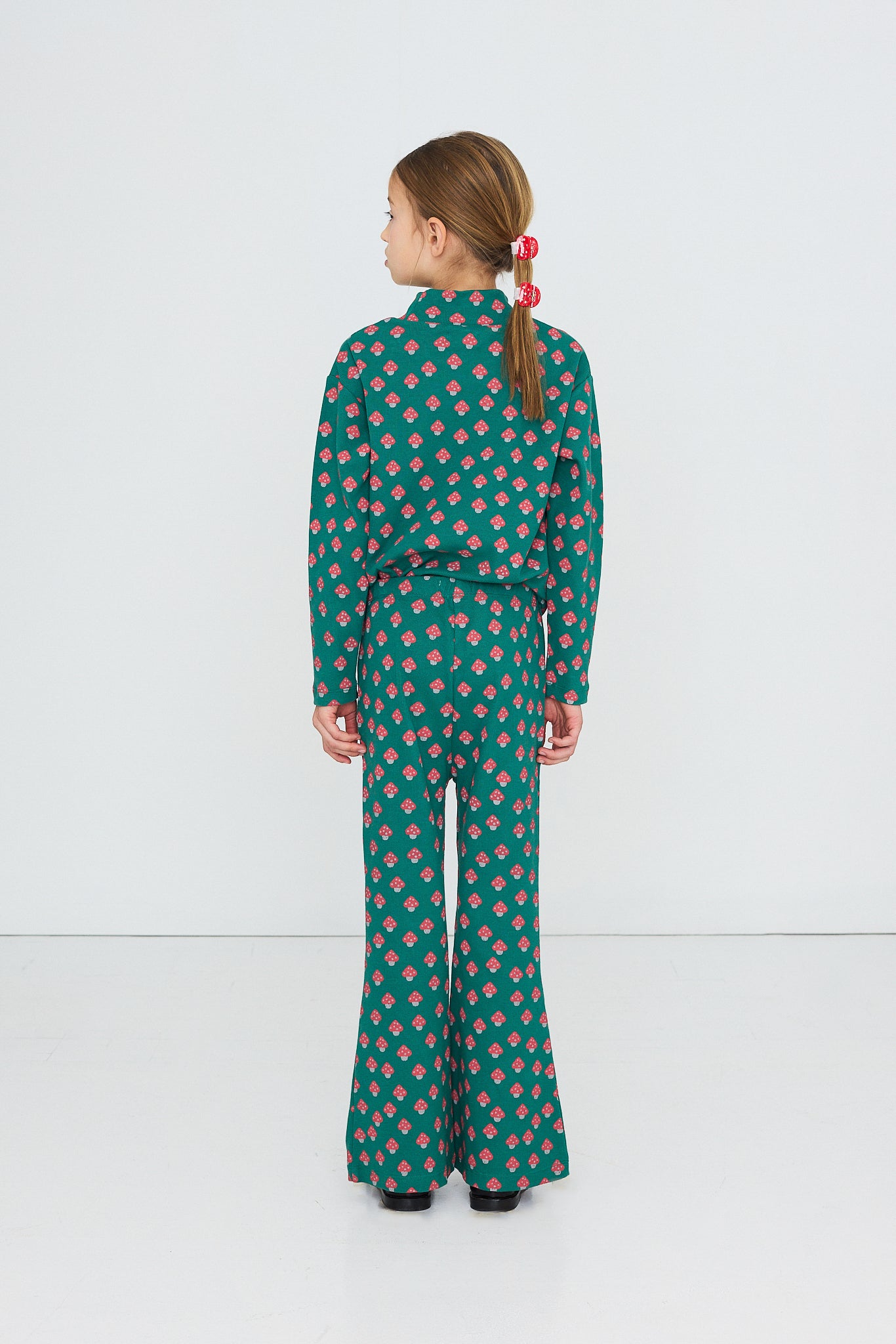 Pantalon en Maille Côtelée à Champignons lifestyle — Little Dudes