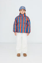 Veste Courte Matelassée à Rayures Rétro lifestyle — Little Dudes