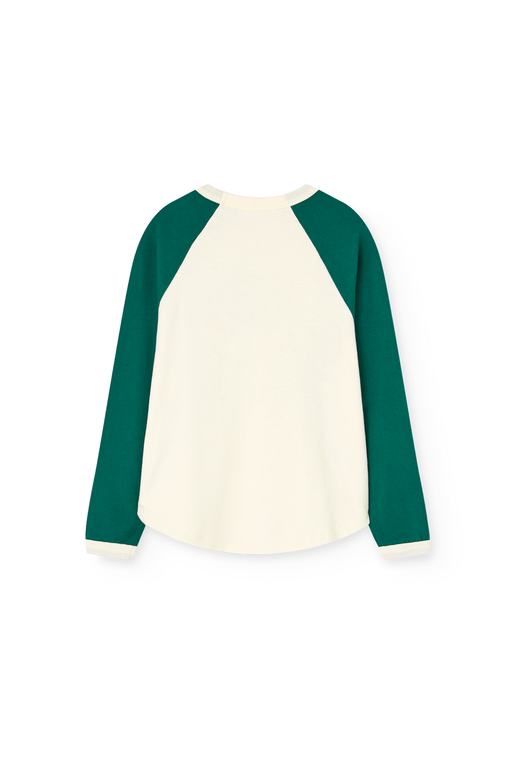 T-shirt manches longues écru/vert ANTEATER The Animals Observatory pour enfant – vue 2