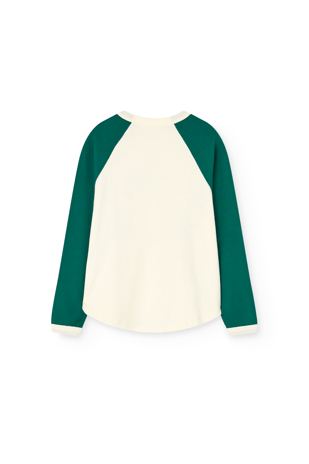 T-shirt manches longues écru/vert ANTEATER The Animals Observatory pour enfant – vue 2
