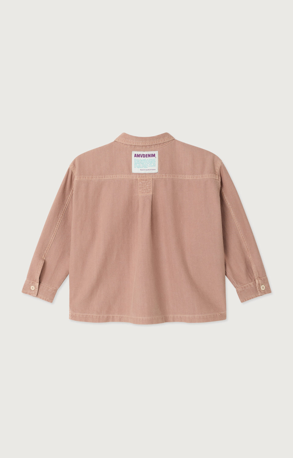 Chemise ample col boutonné Stone Pink — American Vintage