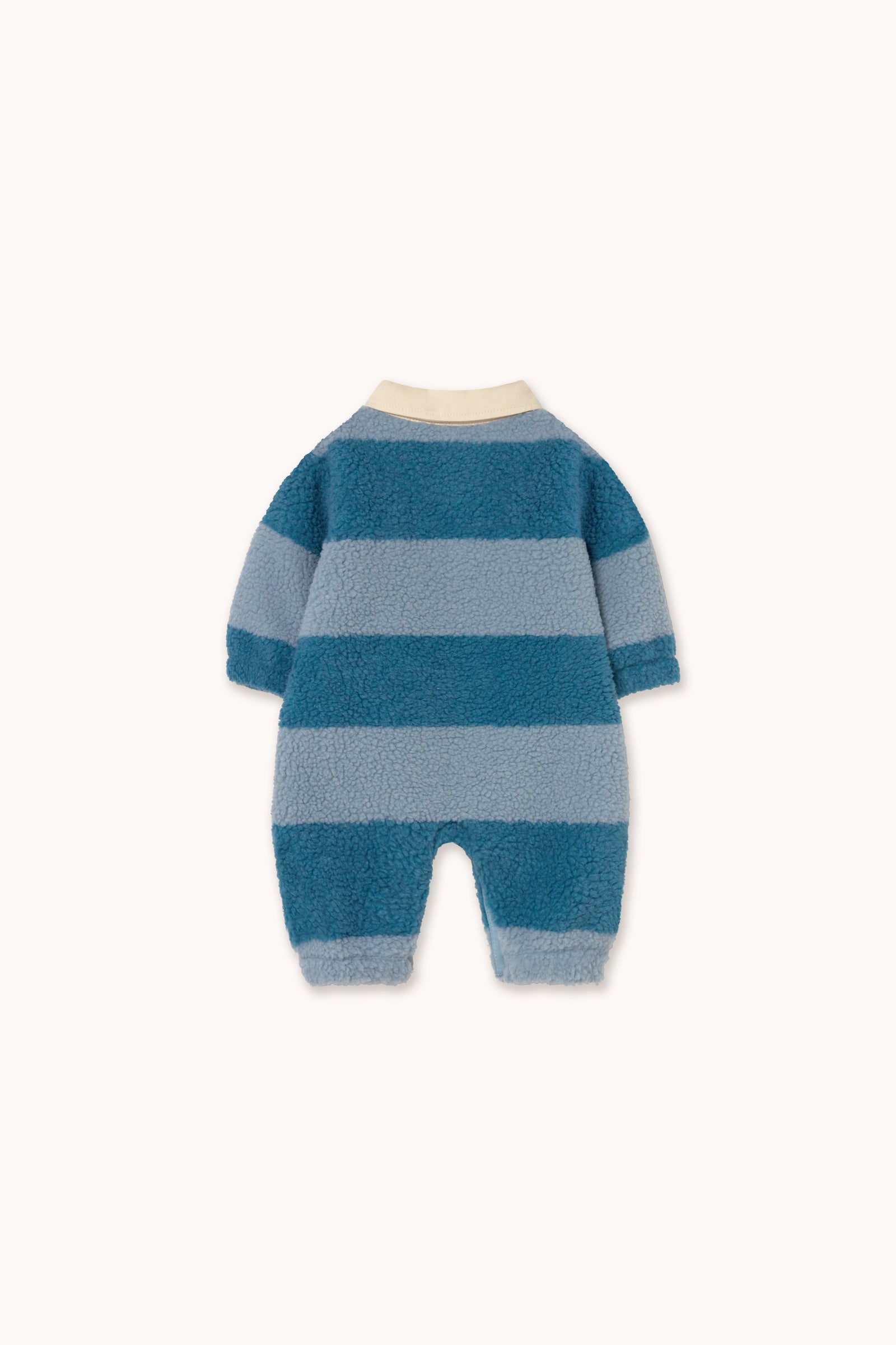 Combinaison Bébé Sherpa Rayée Bleue — Little Dudes