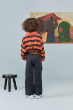 Polo rayé orange et brun LIONFISH The Animals Observatory pour enfant – vue 3