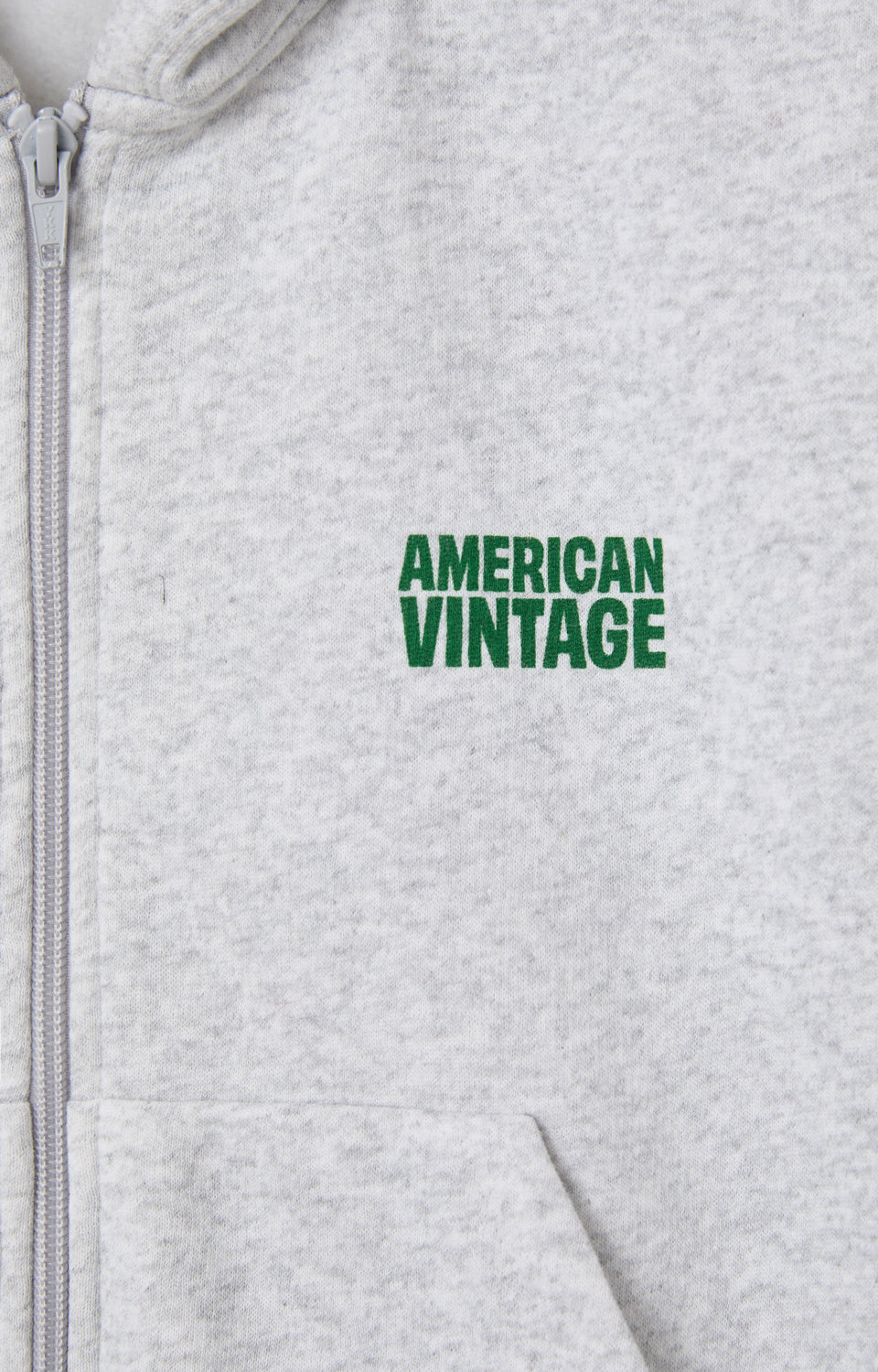 Sweat Bobypark à capuche Gris Chiné — American Vintage