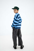 T-shirt Bleu Manches Longues Repose AMS - look dos