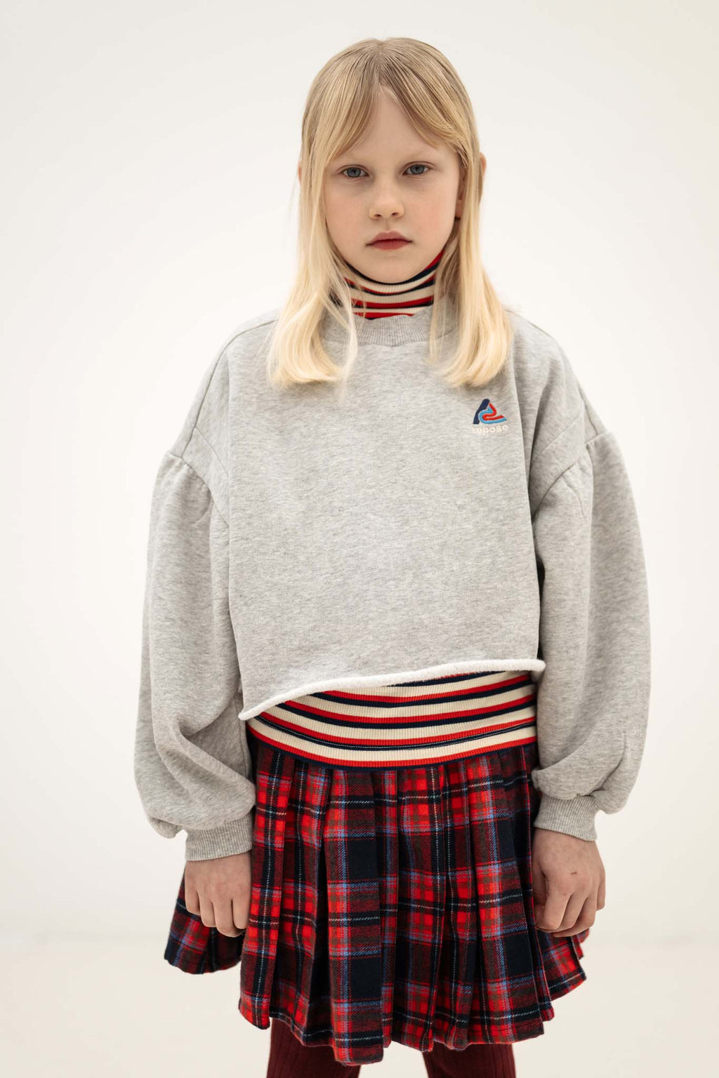 Sweat Court Gris Cœur Repose AMS - look face