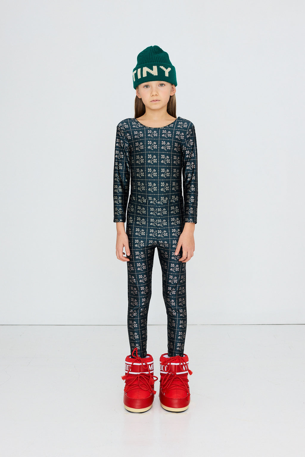 Legging Brillant Fleurs et Pois lifestyle — Little Dudes