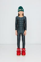 Legging Brillant Fleurs et Pois lifestyle — Little Dudes