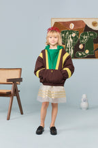Veste marron CARP The Animals Observatory pour enfant – vue 2