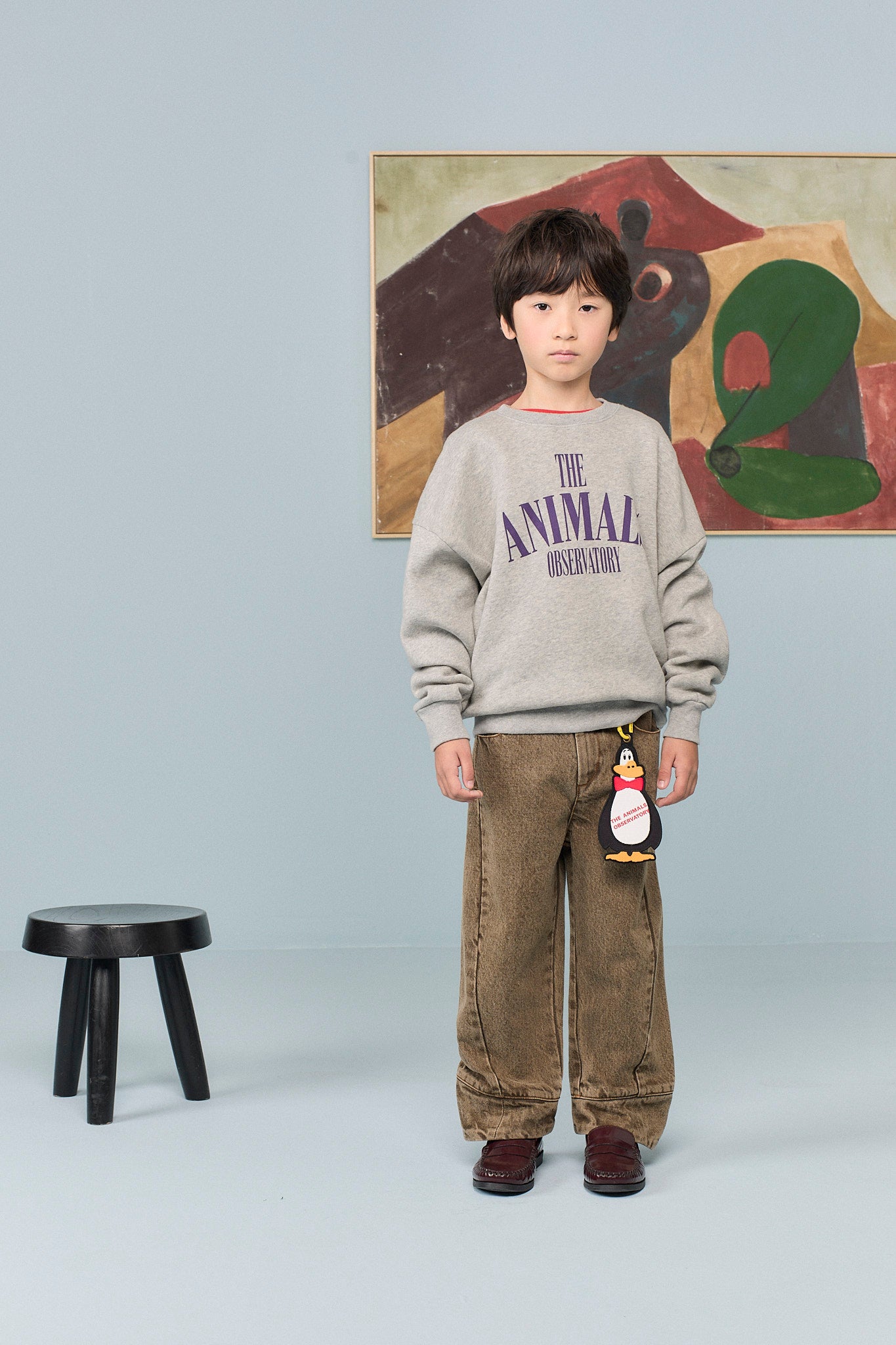Pantalon kaki LOON The Animals Observatory pour enfant – vue 2