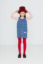Robe en Denim Fleurs et Pois lifestyle — Little Dudes