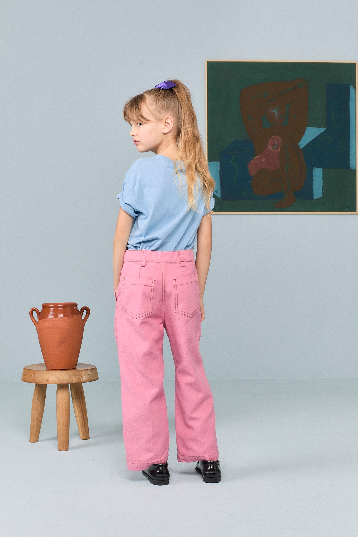Pantalon rose CONDOR The Animals Observatory pour enfant – vue 3