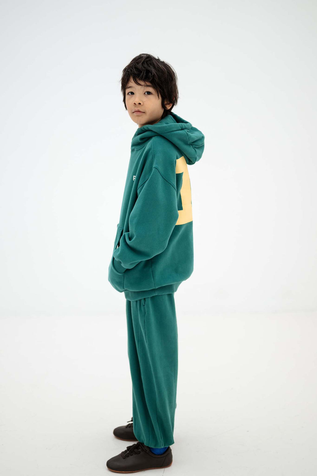 Sweat a Capuche Vert Repose AMS - look 2