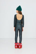 Legging Brillant Fleurs et Pois lifestyle — Little Dudes