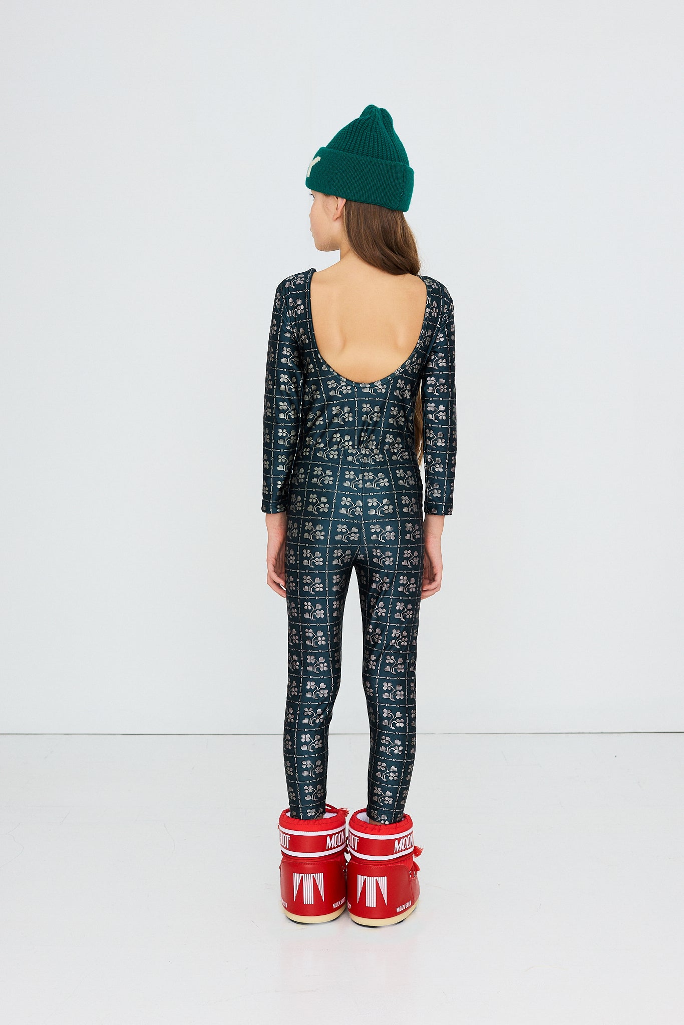 Legging Brillant Fleurs et Pois lifestyle — Little Dudes