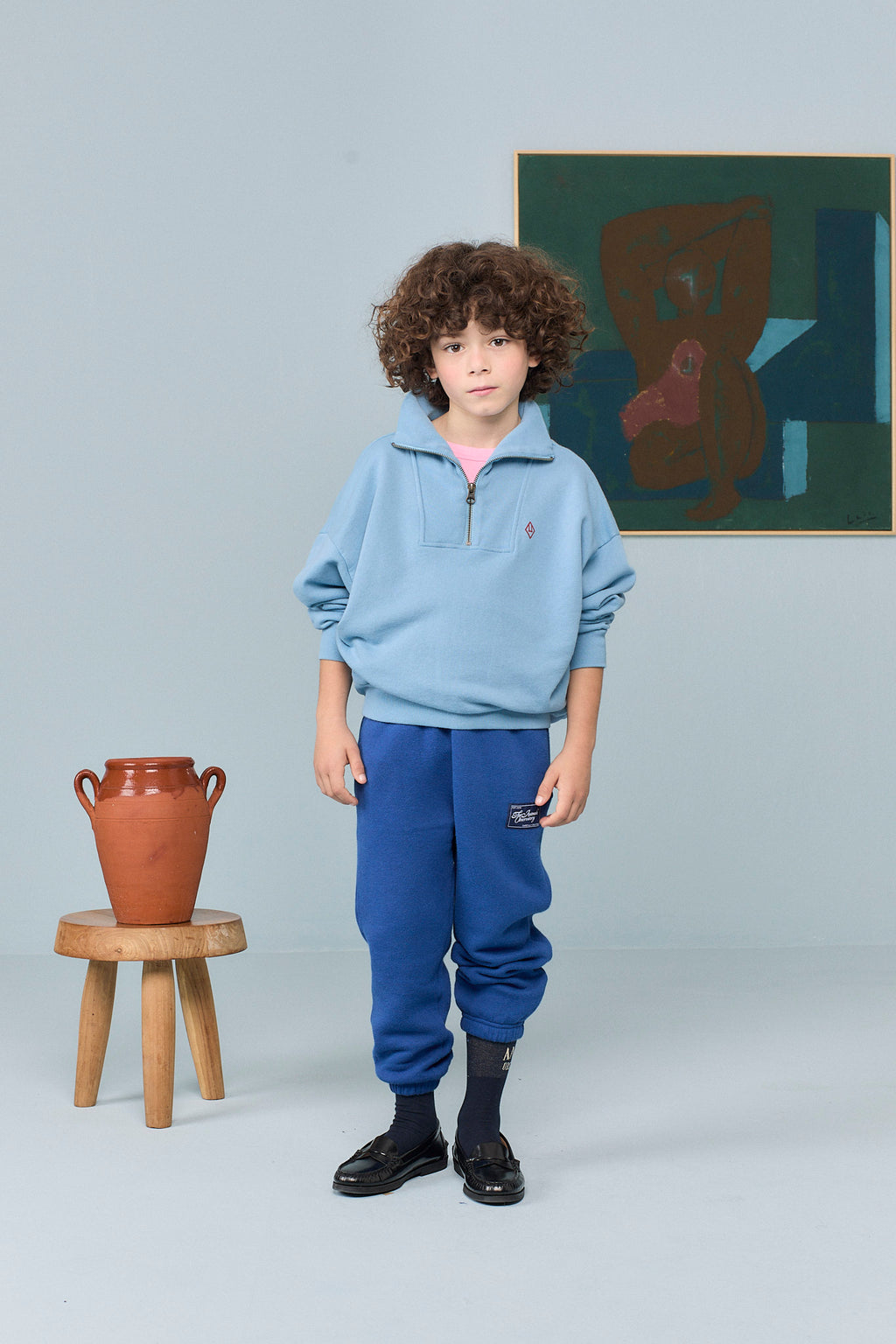 Sweat bleu BLOWFLY The Animals Observatory pour enfant – vue 3
