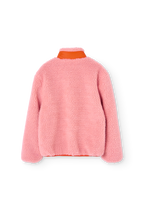 Veste teddy zippée rose SHREW The Animals Observatory pour enfant – vue 4