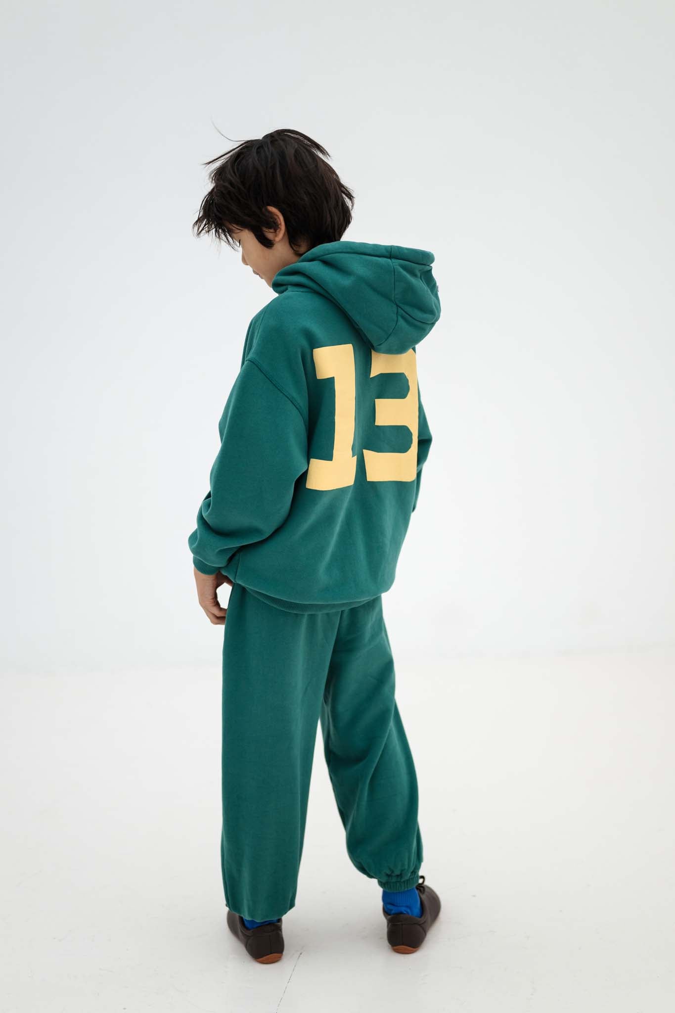 Sweat a Capuche Vert Repose AMS - look dos