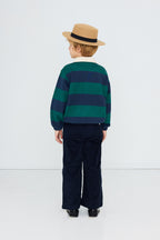 Sweat Polo Rayé Marine lifestyle — Little Dudes