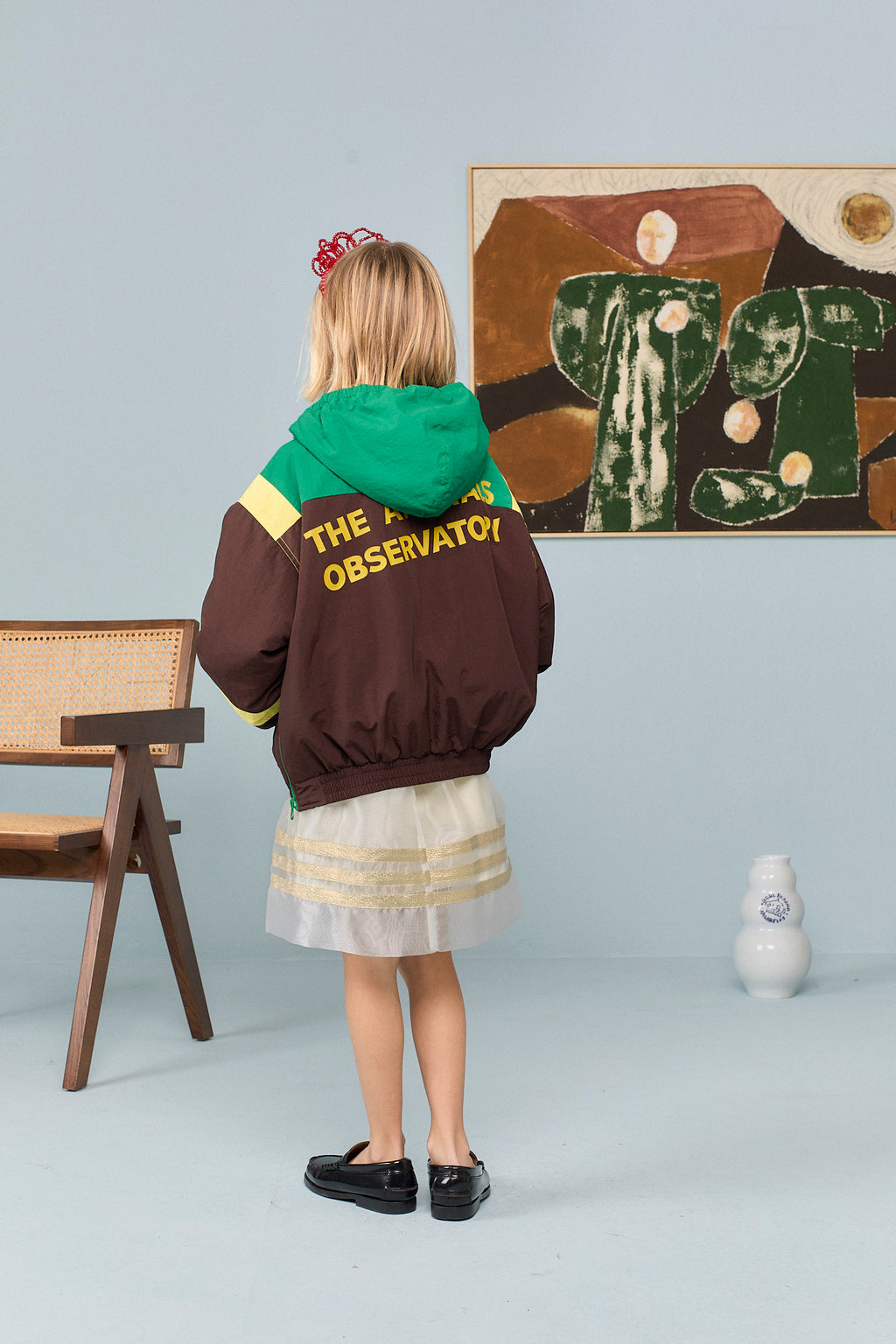 Veste marron CARP The Animals Observatory pour enfant – vue 3
