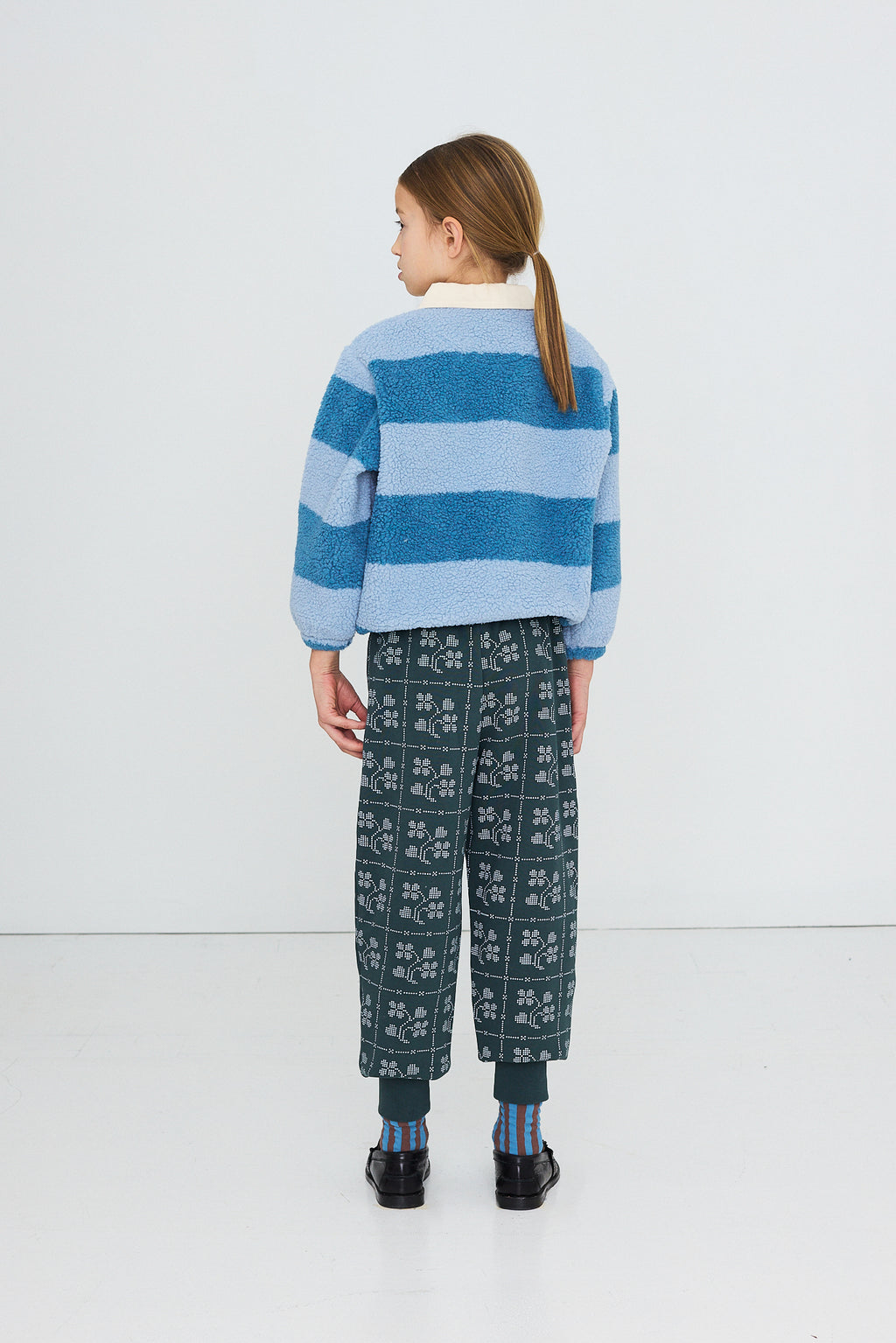 Sweat à Col Sherpa Rayé lifestyle — Little Dudes