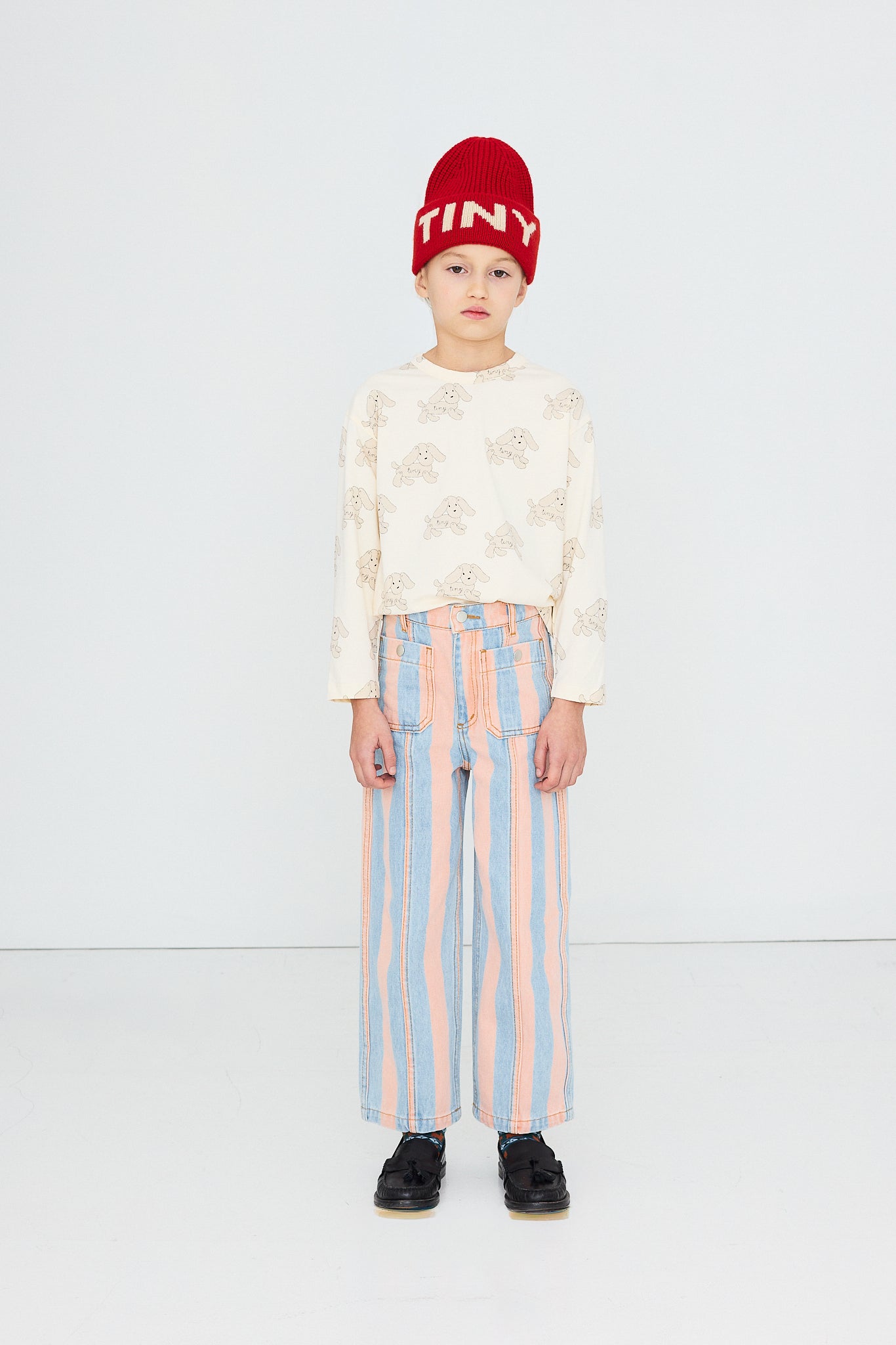 Jean à Rayures Roses lifestyle — Little Dudes