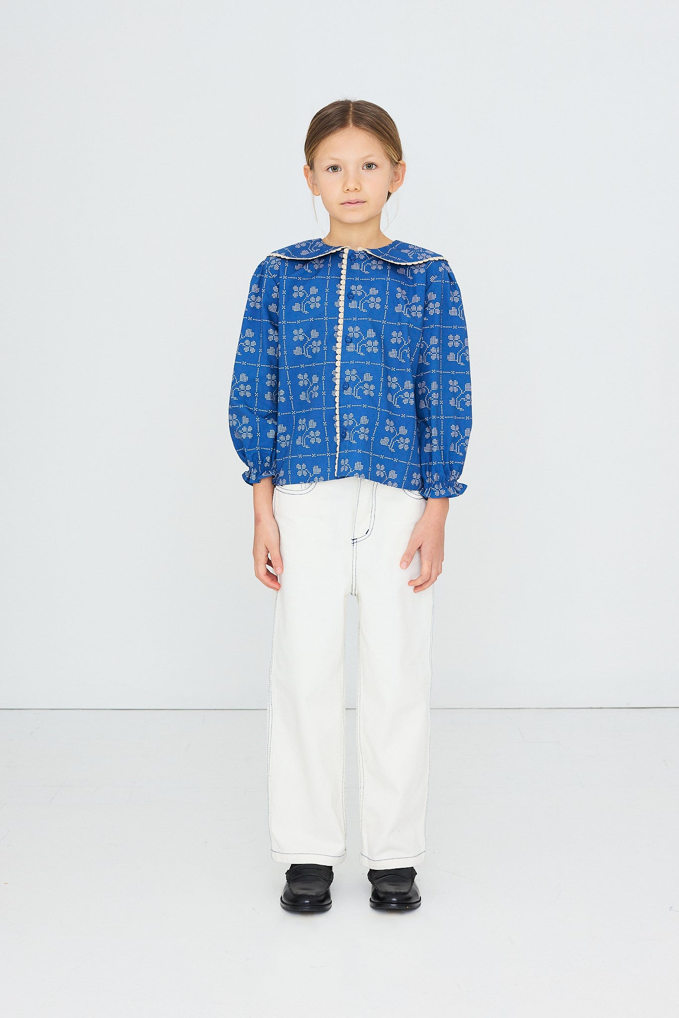 Blouse Fleurs et Pois lifestyle — Little Dudes