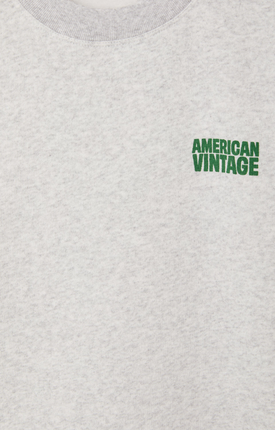 Sweat Bobypark col rond Gris Chiné — American Vintage