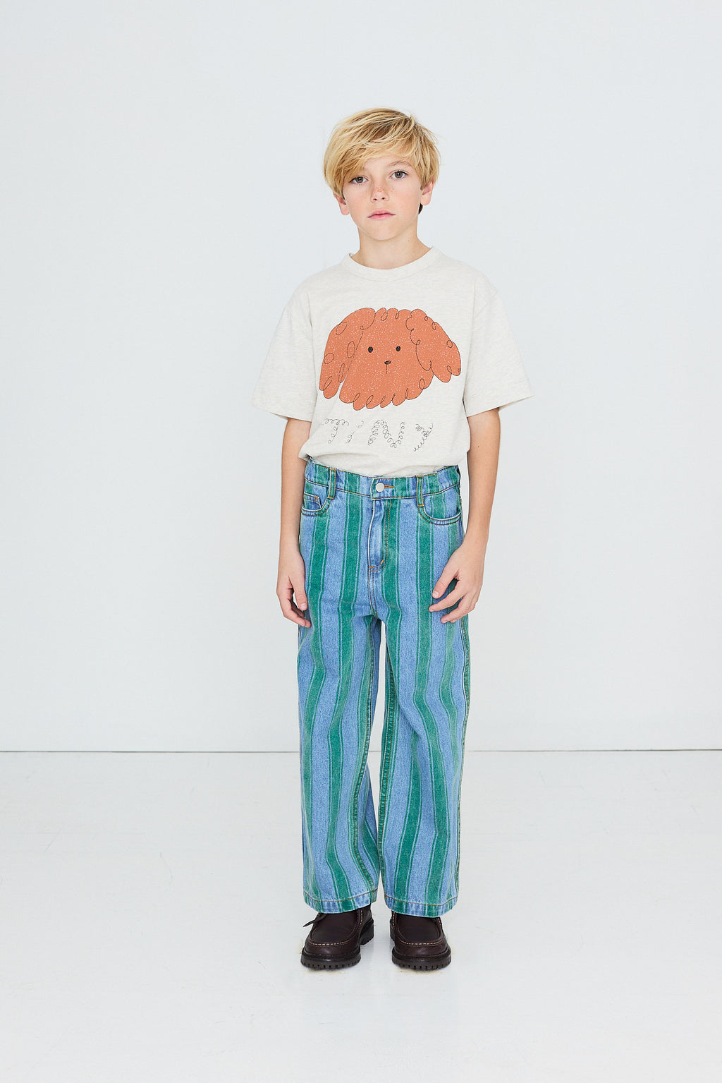 Jean Droit à Rayures Rétro lifestyle — Little Dudes