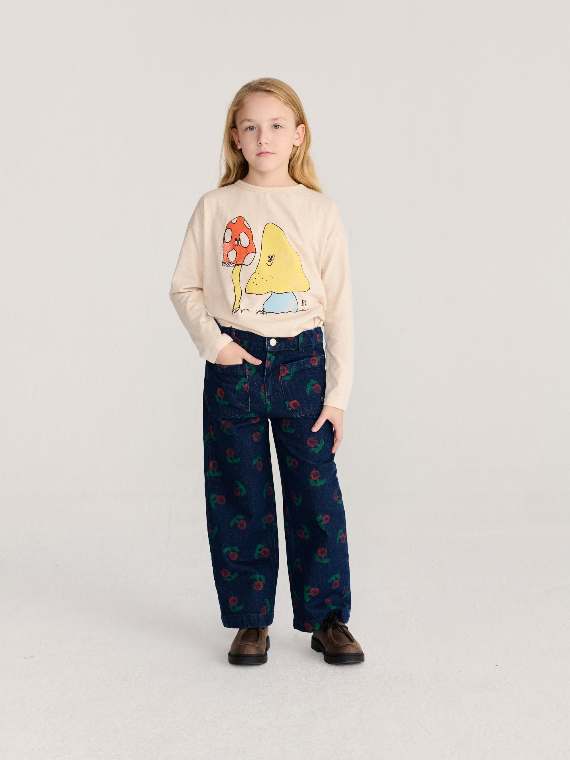 Pantalon Denim Stamp Bloom Bobo Choses pour enfant – vue 2