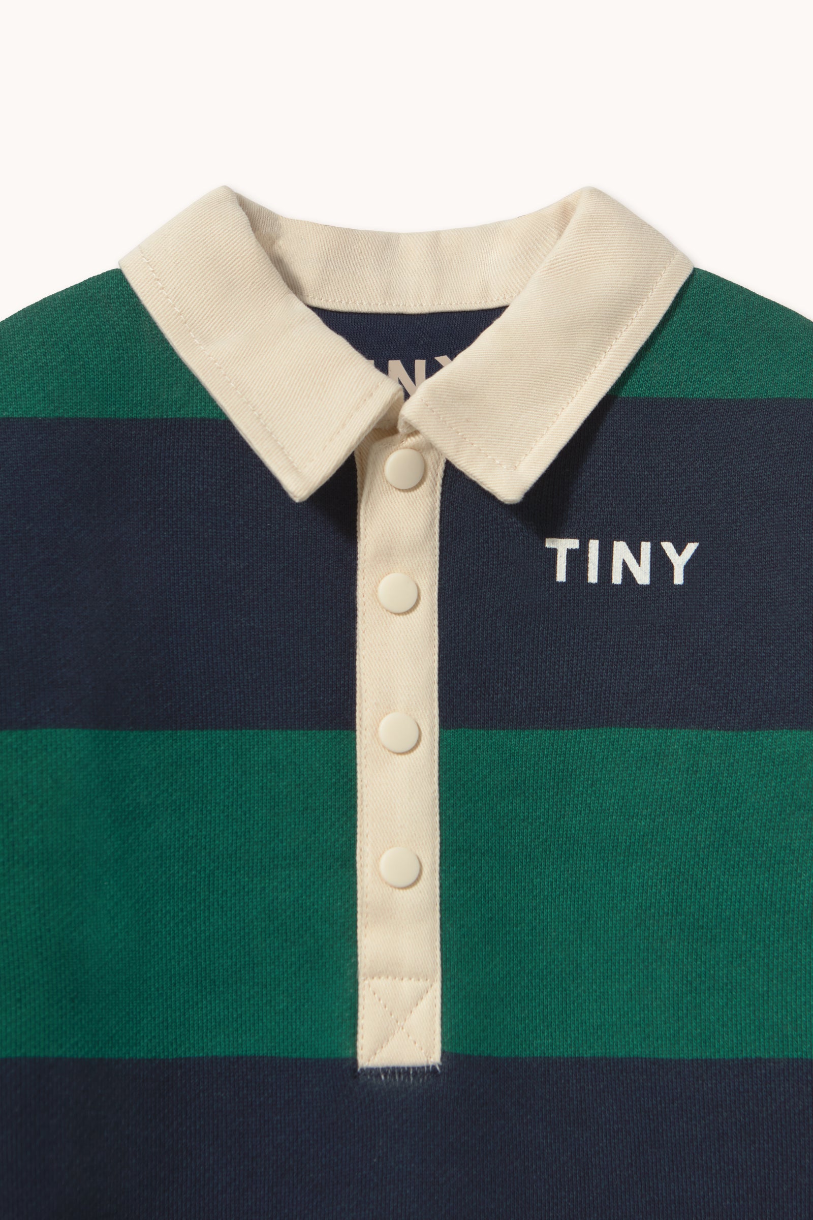 Combinaison Bébé Polo Rayée Marine — Little Dudes