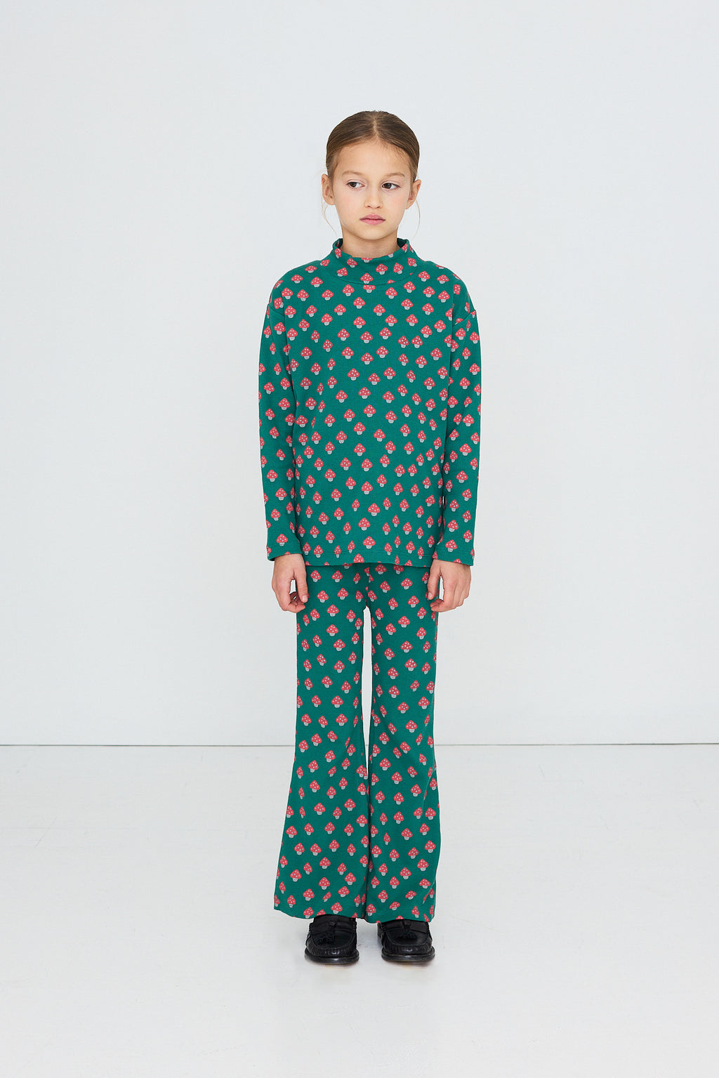 Pantalon en Maille Côtelée à Champignons lifestyle — Little Dudes