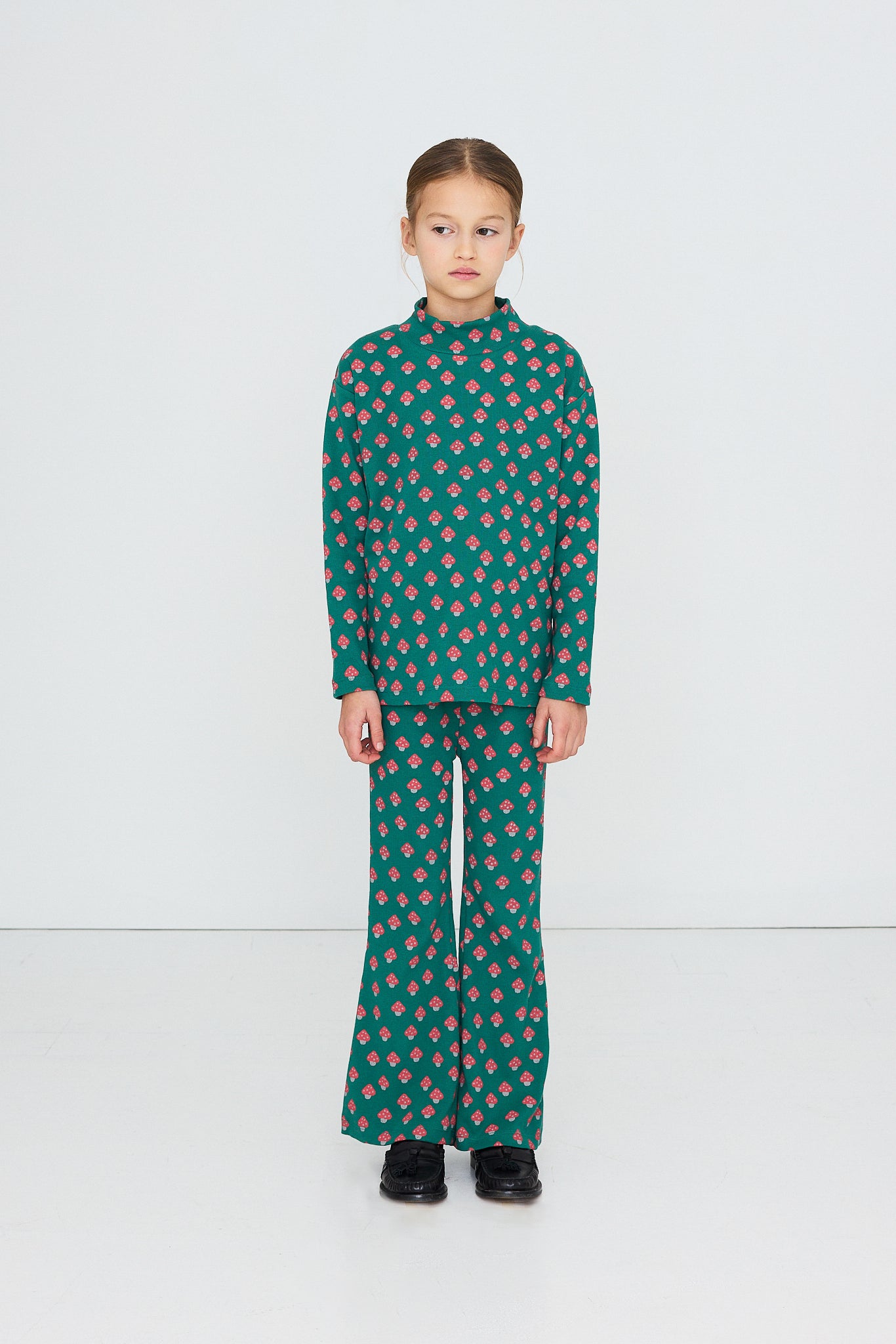 Pantalon en Maille Côtelée à Champignons lifestyle — Little Dudes