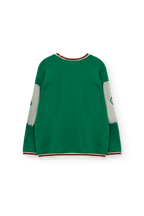 T-shirt manches longues vert SQUAD The Animals Observatory pour enfant – vue 2