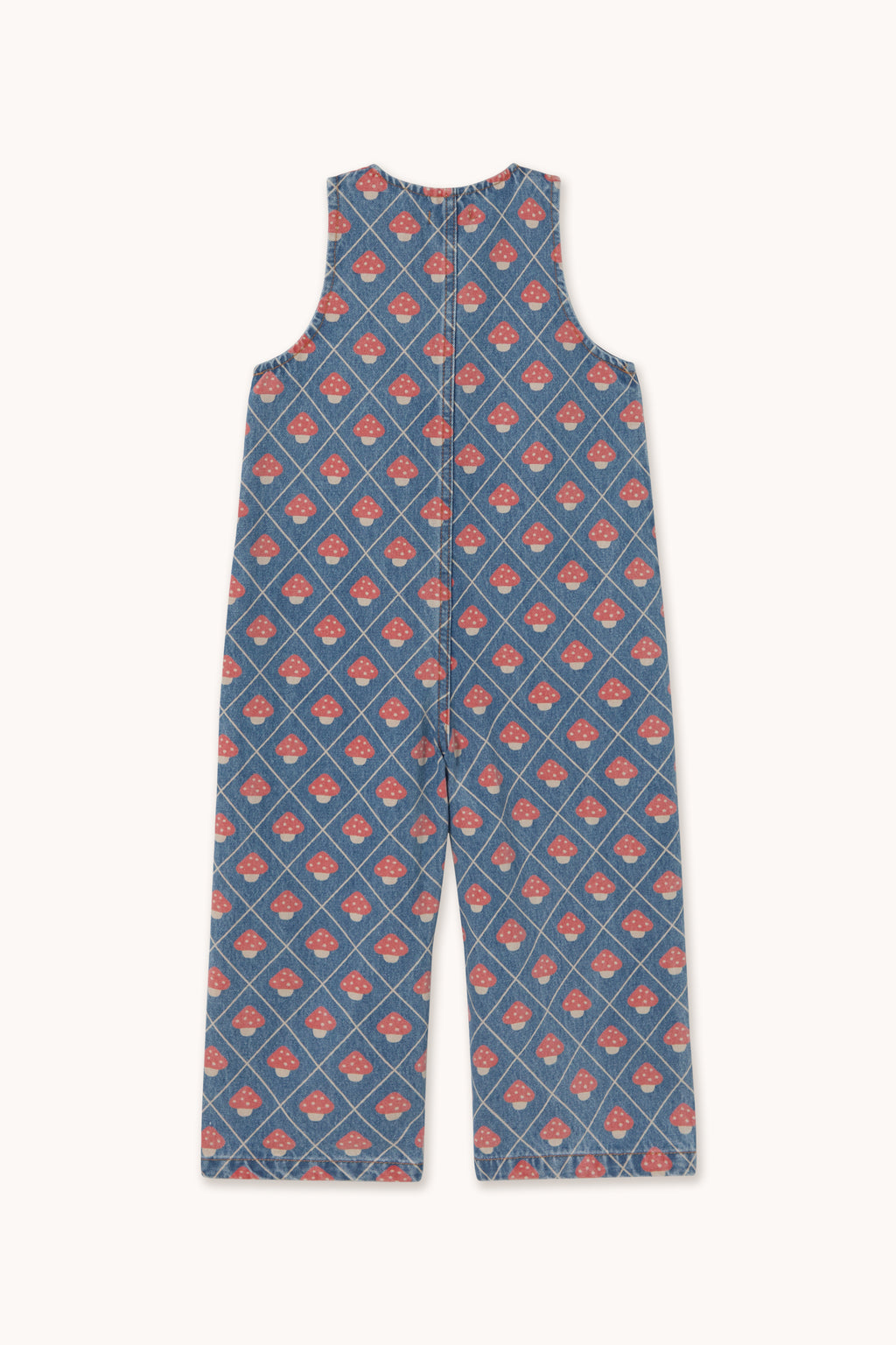 Salopette Longue en Denim à Champignons — Little Dudes