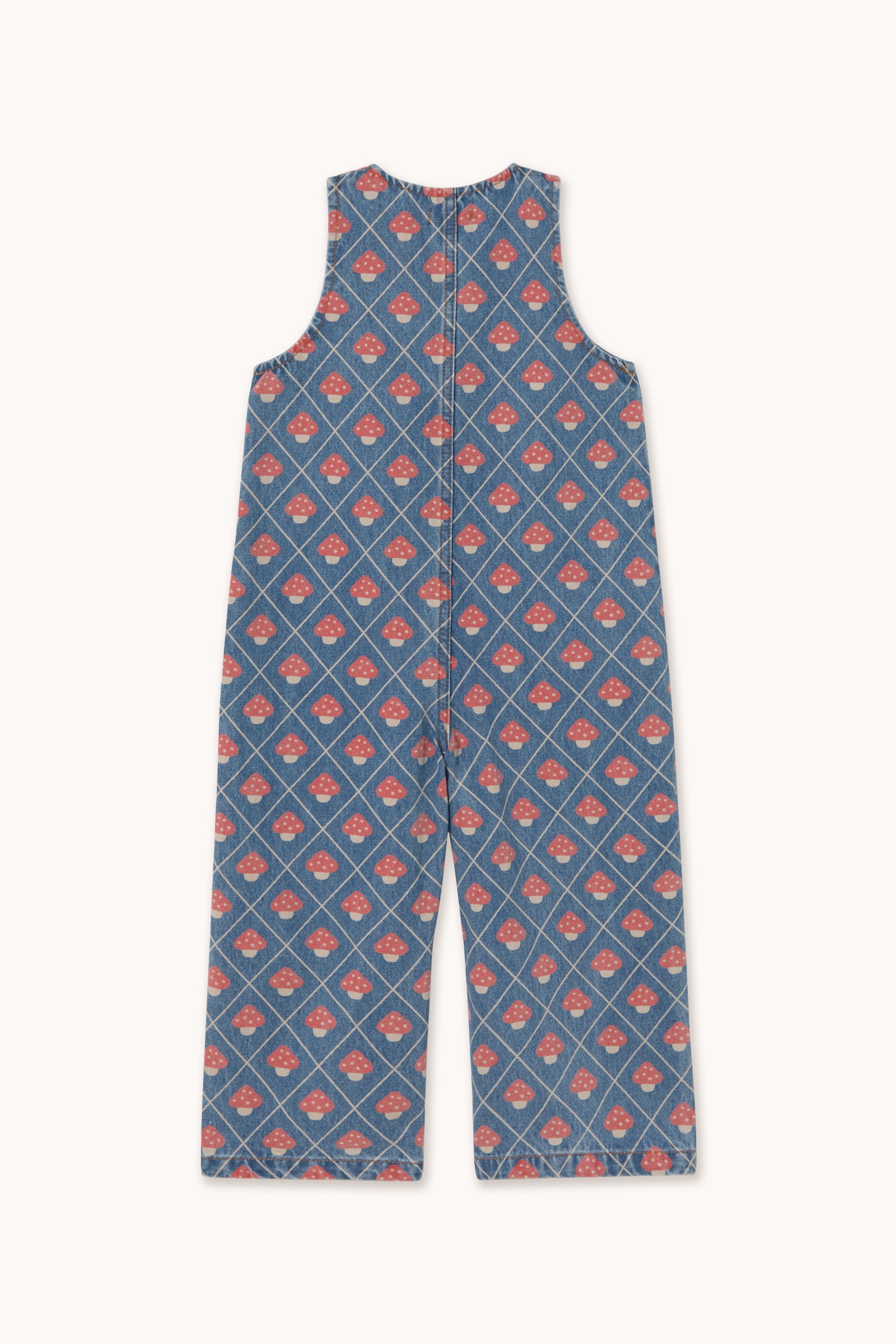 Salopette Longue en Denim à Champignons — Little Dudes