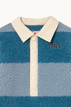 Combinaison Bébé Sherpa Rayée Bleue — Little Dudes