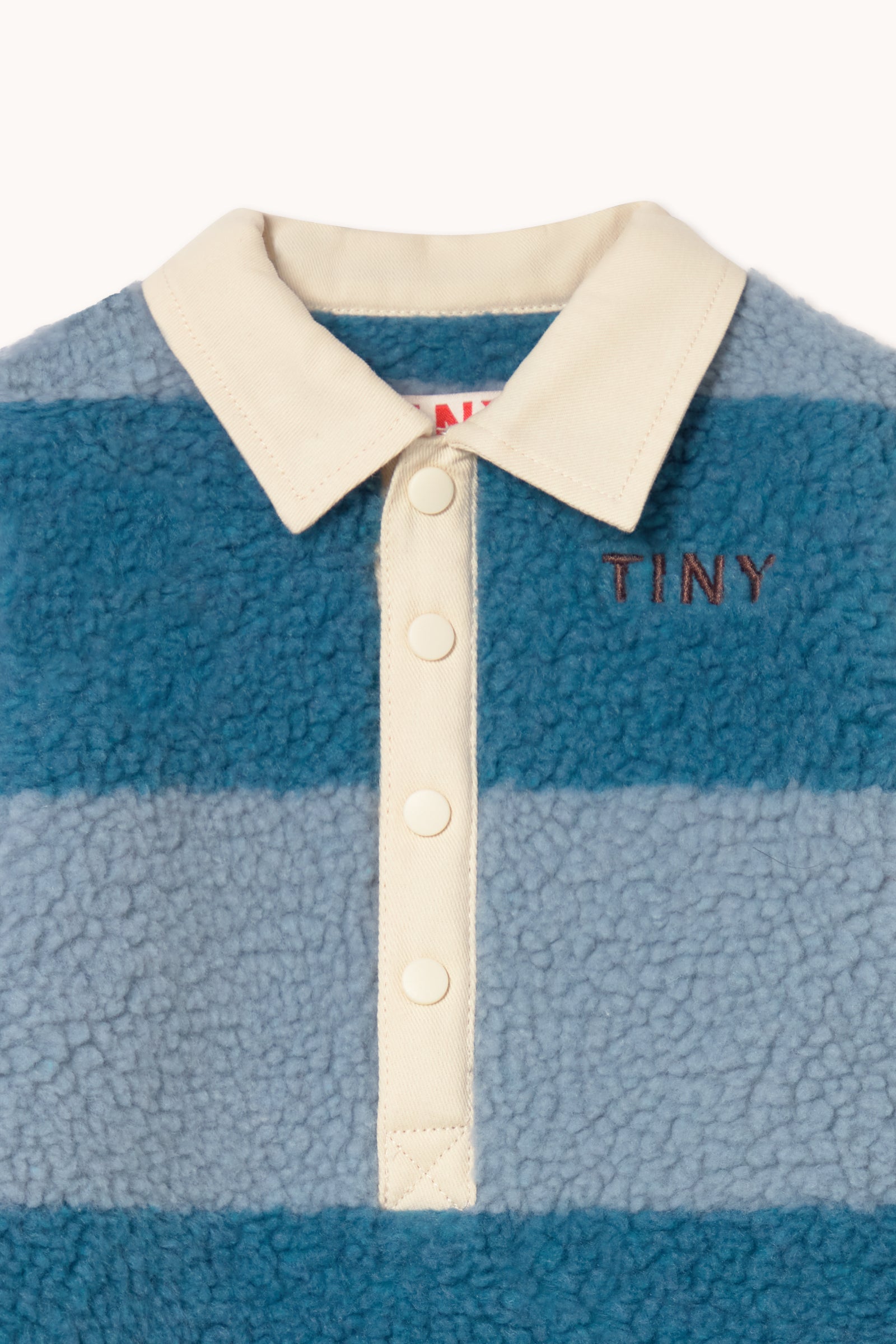 Combinaison Bébé Sherpa Rayée Bleue — Little Dudes