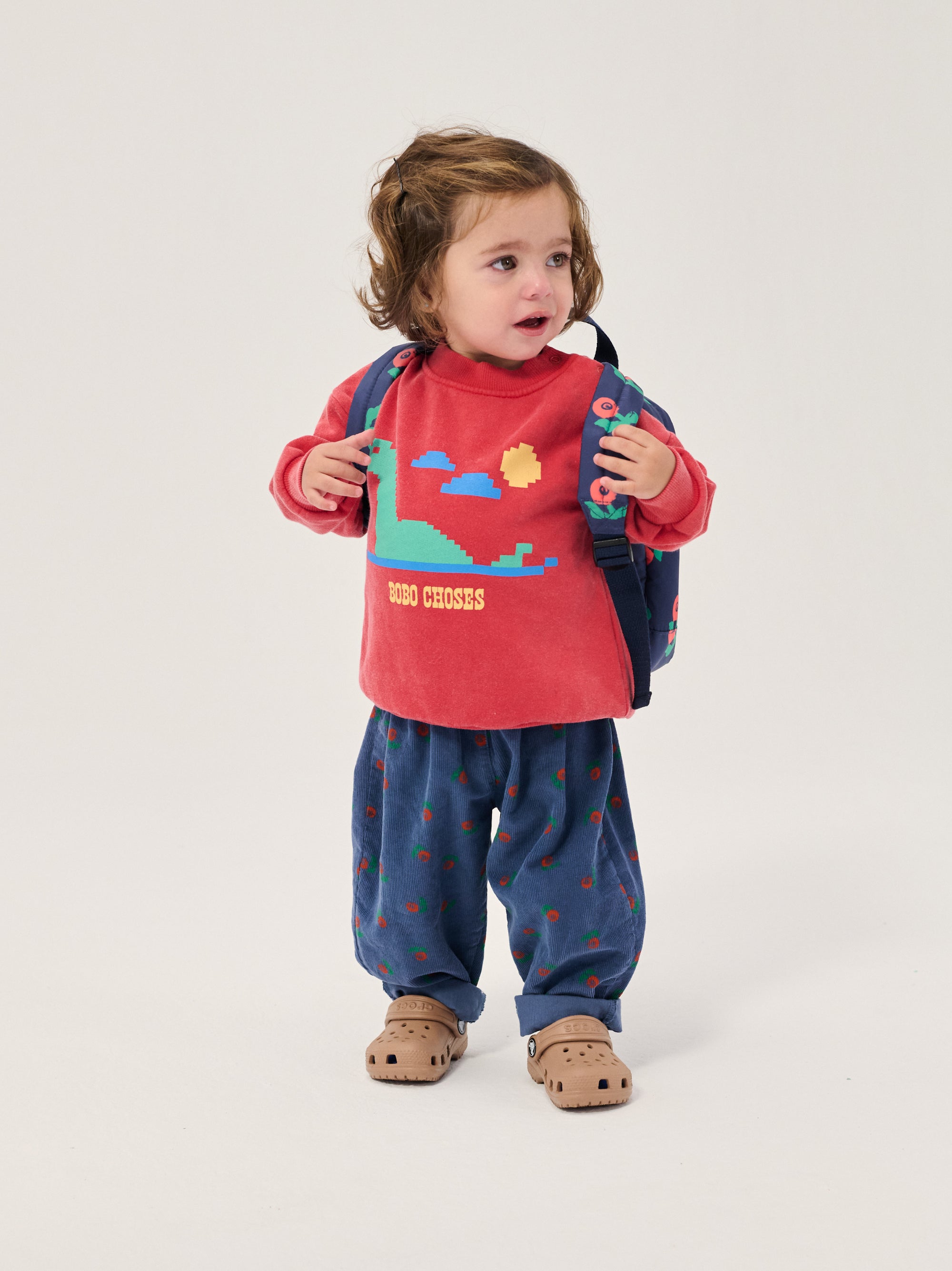 Pantalon bébé Velours Stamp Bloom Bobo Choses – vue 3