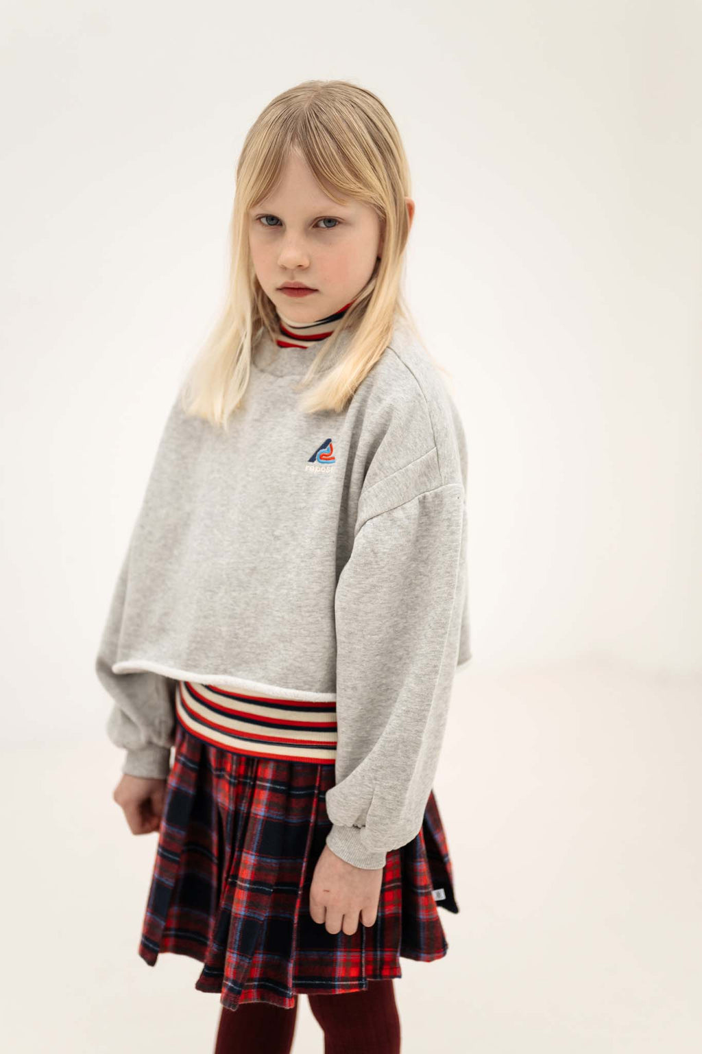 Jupe Plissée Rouge Repose AMS - look