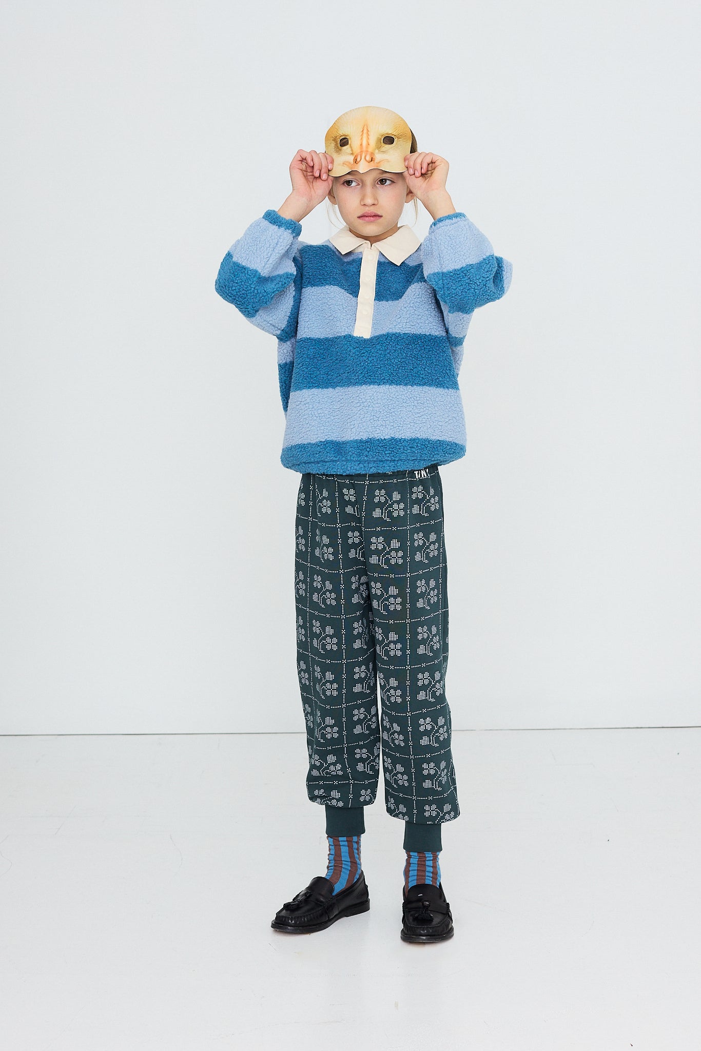 Sweat à Col Sherpa Rayé lifestyle — Little Dudes