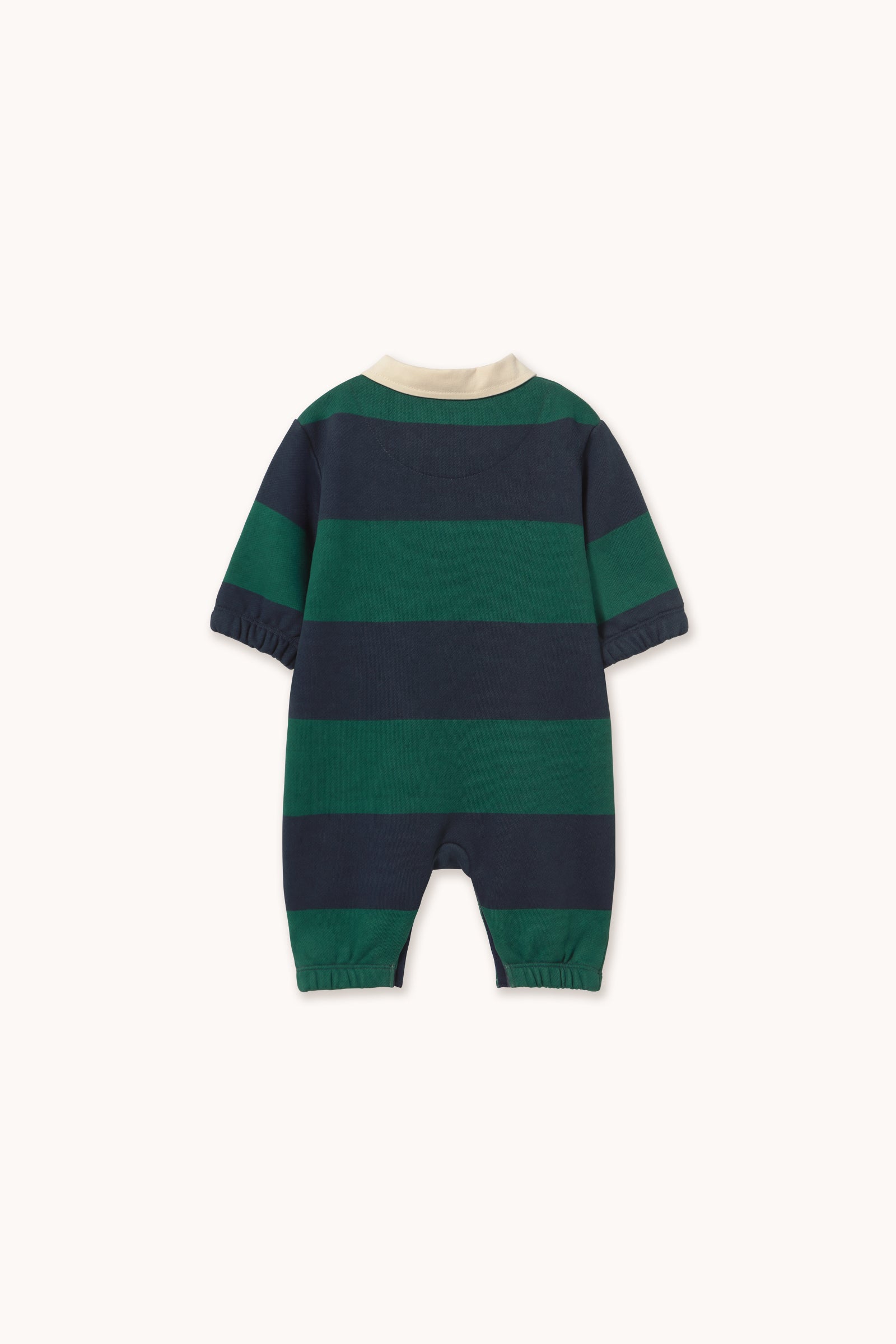 Combinaison Bébé Polo Rayée Marine — Little Dudes