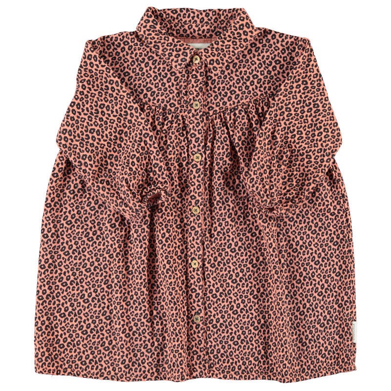Robe Courte Rose Léopard