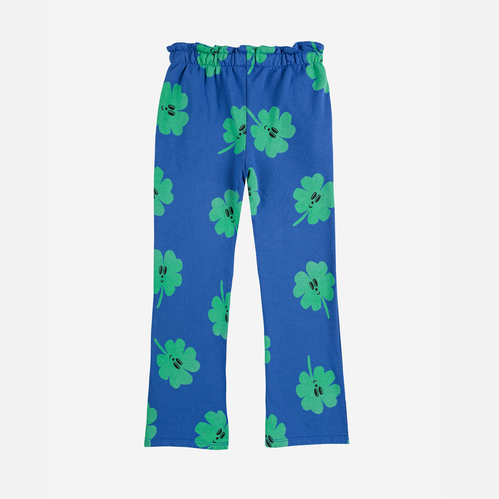  Lucky Clover all over flare jogging pants